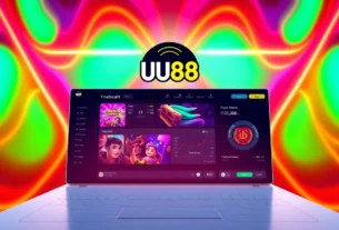 UU88 online casino platform displaying a secure gaming environment with engaging visuals and user-friendly interface, emphasizing trust and innovation for players.