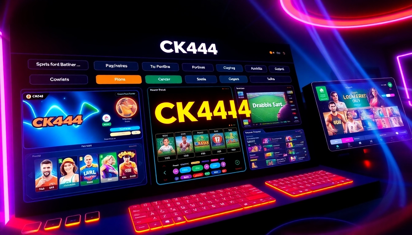Secure ck444 login interface with sleek design, accessible layout, and vibrant visuals for online gaming enthusiasts.