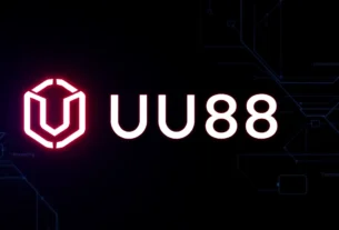 Enhanced visual of the UU88 brand logo with vibrant neon colors, representing online gaming and digital entertainment, designed for user engagement and accessibility.