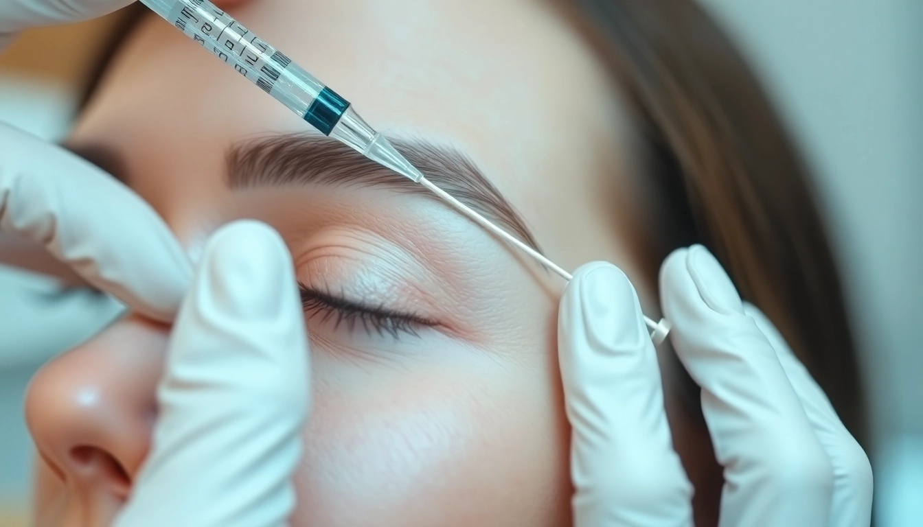Botox Behandlung: Fachgerechte Injektion für strafte und glatte Haut, professionell durchgeführt.