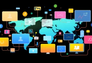 https://kjcpc.net/ showcasing a vibrant, interconnected international media community with advanced technology integrations, highlighting trust and innovation.