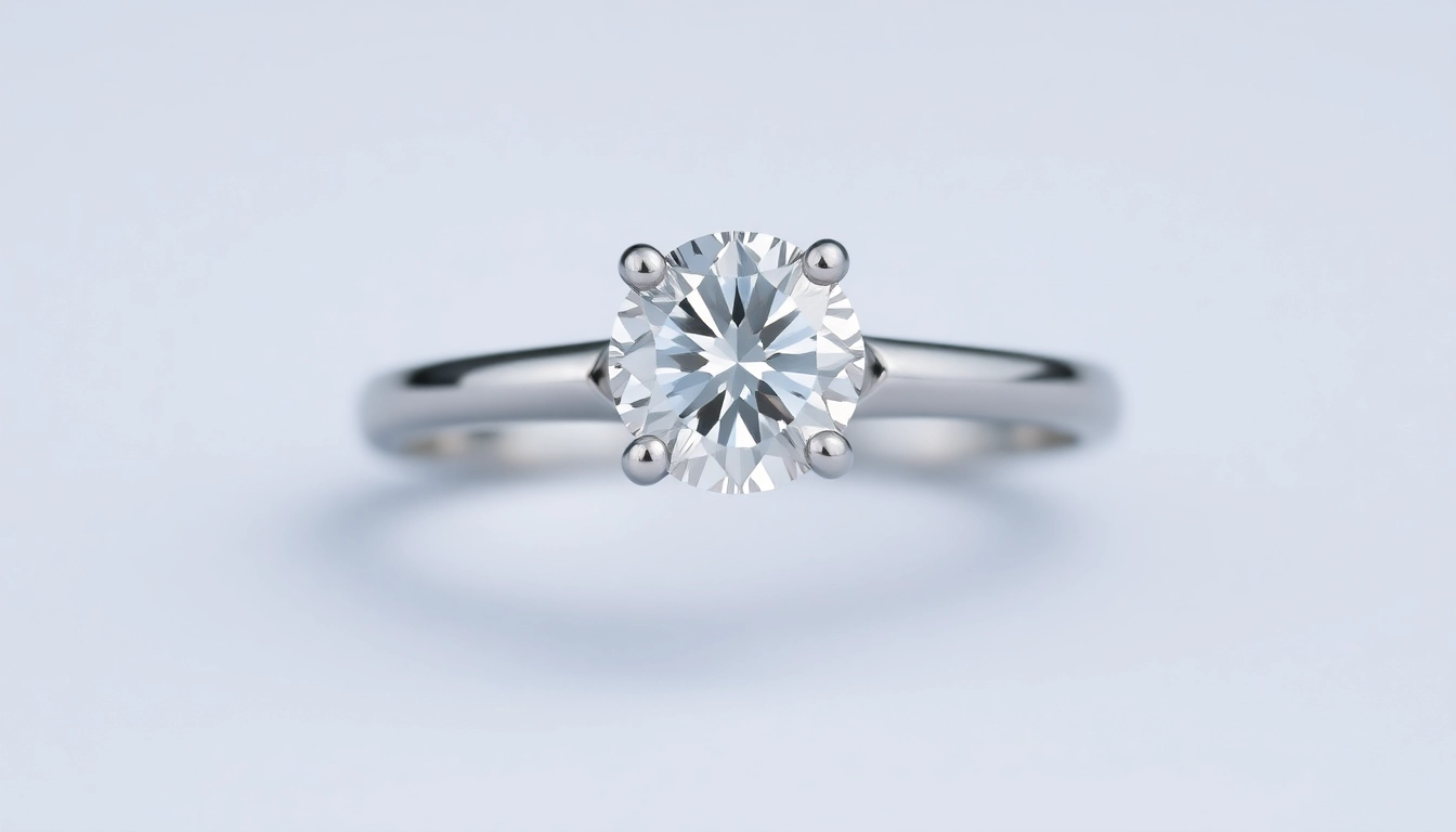 Elegant white gold engagement ring featuring a dazzling diamond, perfect for modern proposals, showcasing craftsmanship and style.