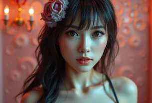 Vivid NSFW AI-generated scene with detailed textures, realistic lighting, and emotional depth for adult content exploration.